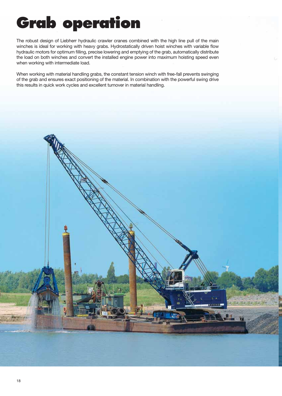 Hydro_montage_engl 18.pdf, Grab operation | Liebherr HS 825 HD Litronic User Manual | Page 18 / 40