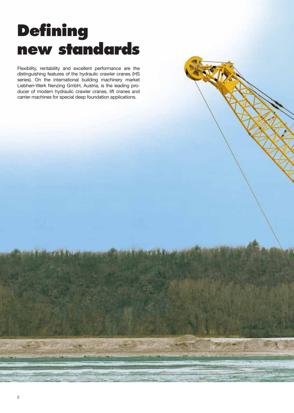 Hydro_montage_engl 2.pdf, Defining new standards | Liebherr HS 825 HD Litronic User Manual | Page 2 / 40