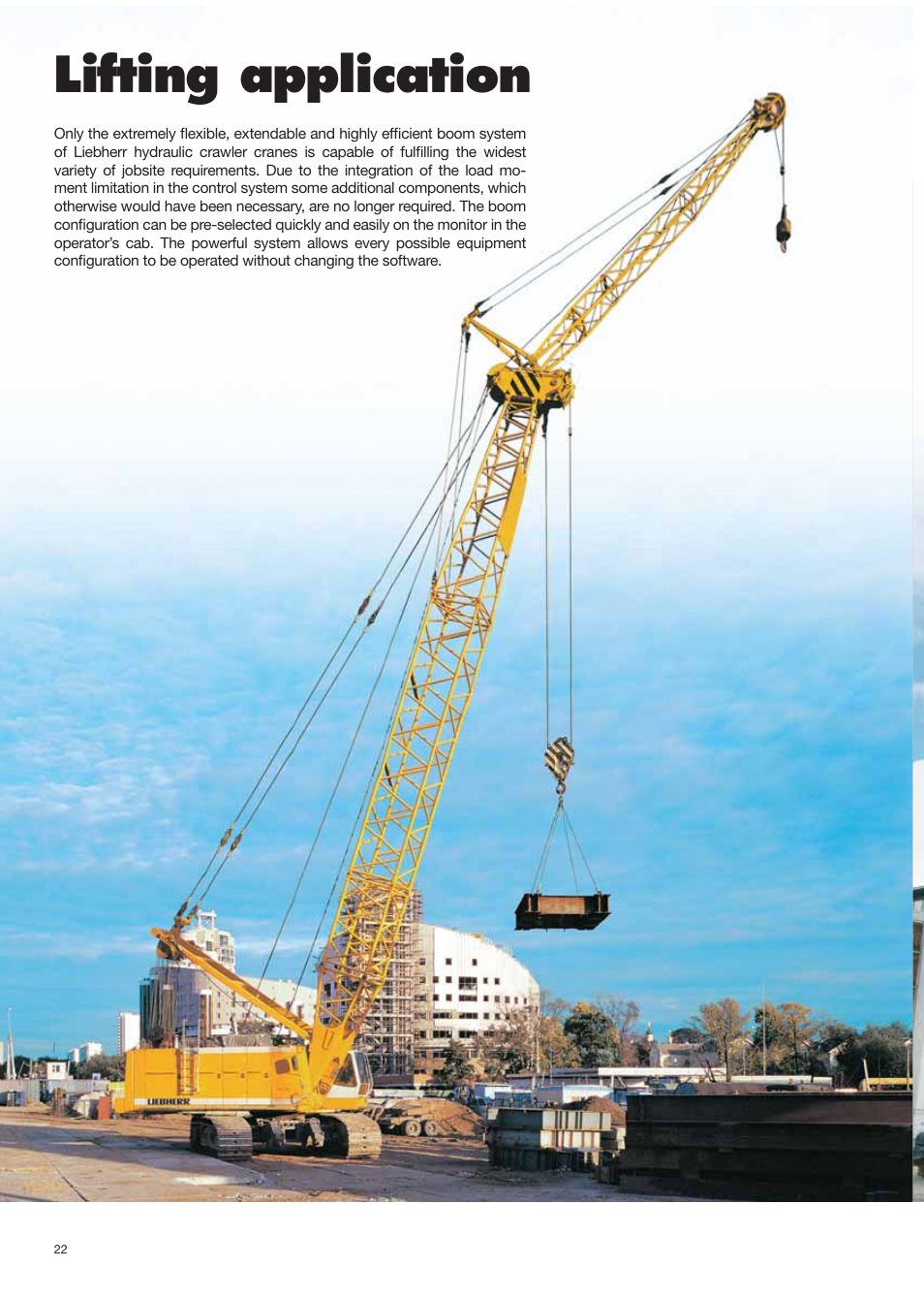 Hydro_montage_engl 22.pdf, Lifting application | Liebherr HS 825 HD Litronic User Manual | Page 22 / 40