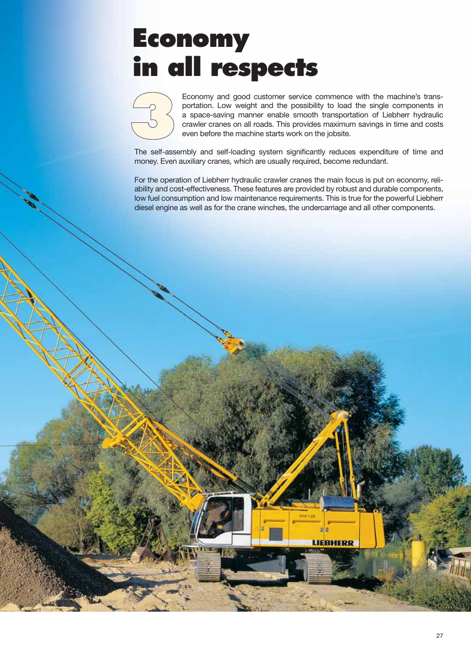 Hydro_montage_engl 27.pdf, Economy in all respects | Liebherr HS 825 HD Litronic User Manual | Page 27 / 40