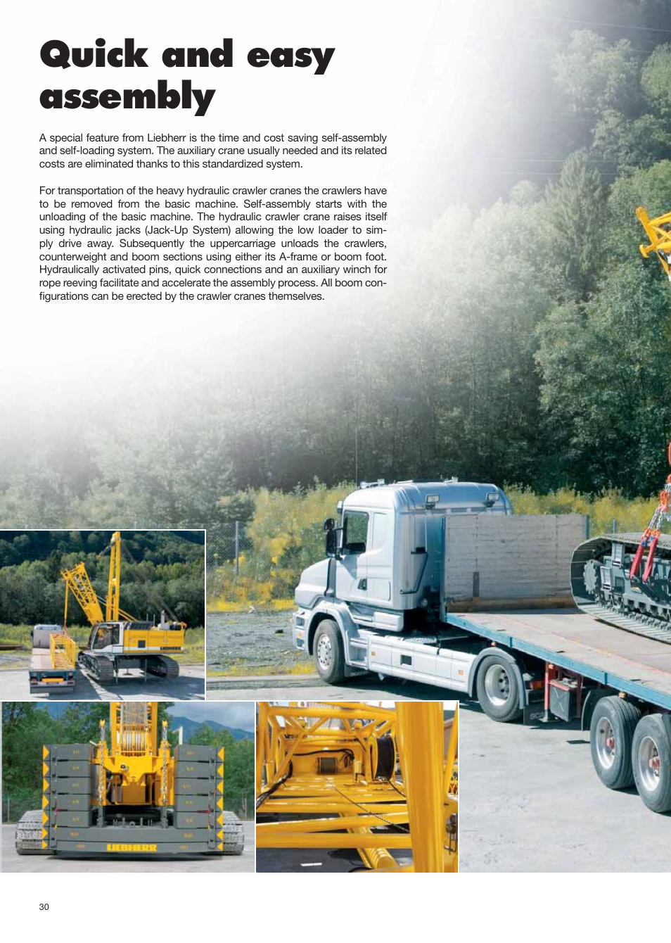 Hydro_montage_engl 30.pdf, Quick and easy assembly | Liebherr HS 825 HD Litronic User Manual | Page 30 / 40