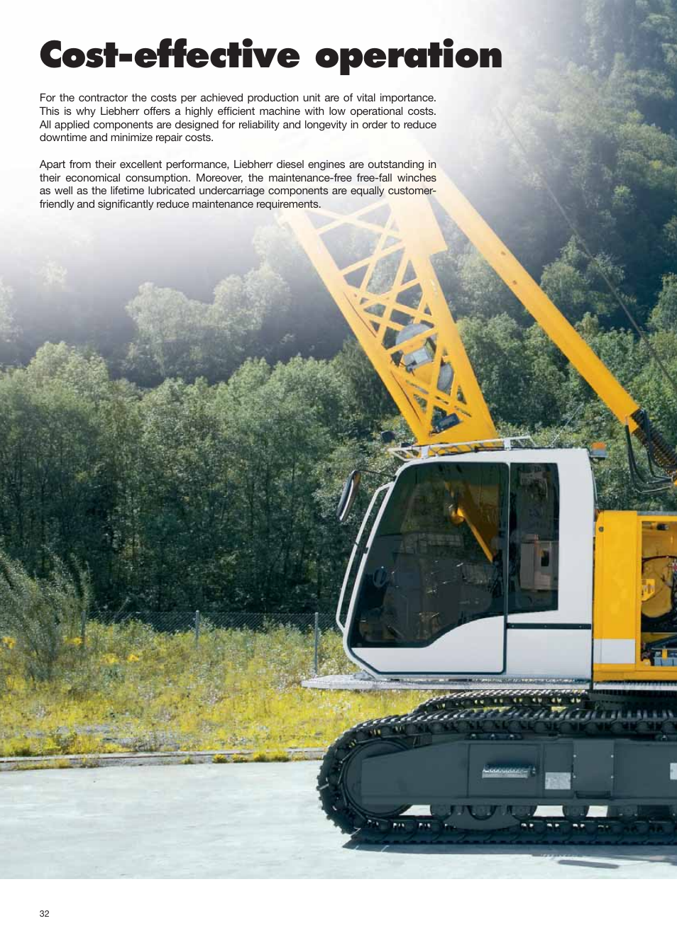 Hydro_montage_engl 32.pdf, Cost-effective operation | Liebherr HS 825 HD Litronic User Manual | Page 32 / 40