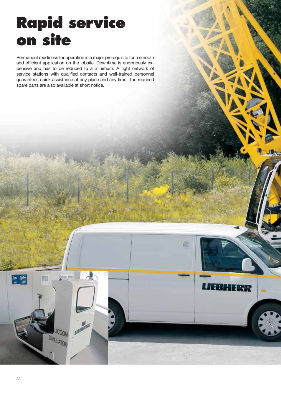 Hydro_montage_engl 38.pdf, Rapid service on site | Liebherr HS 825 HD Litronic User Manual | Page 38 / 40