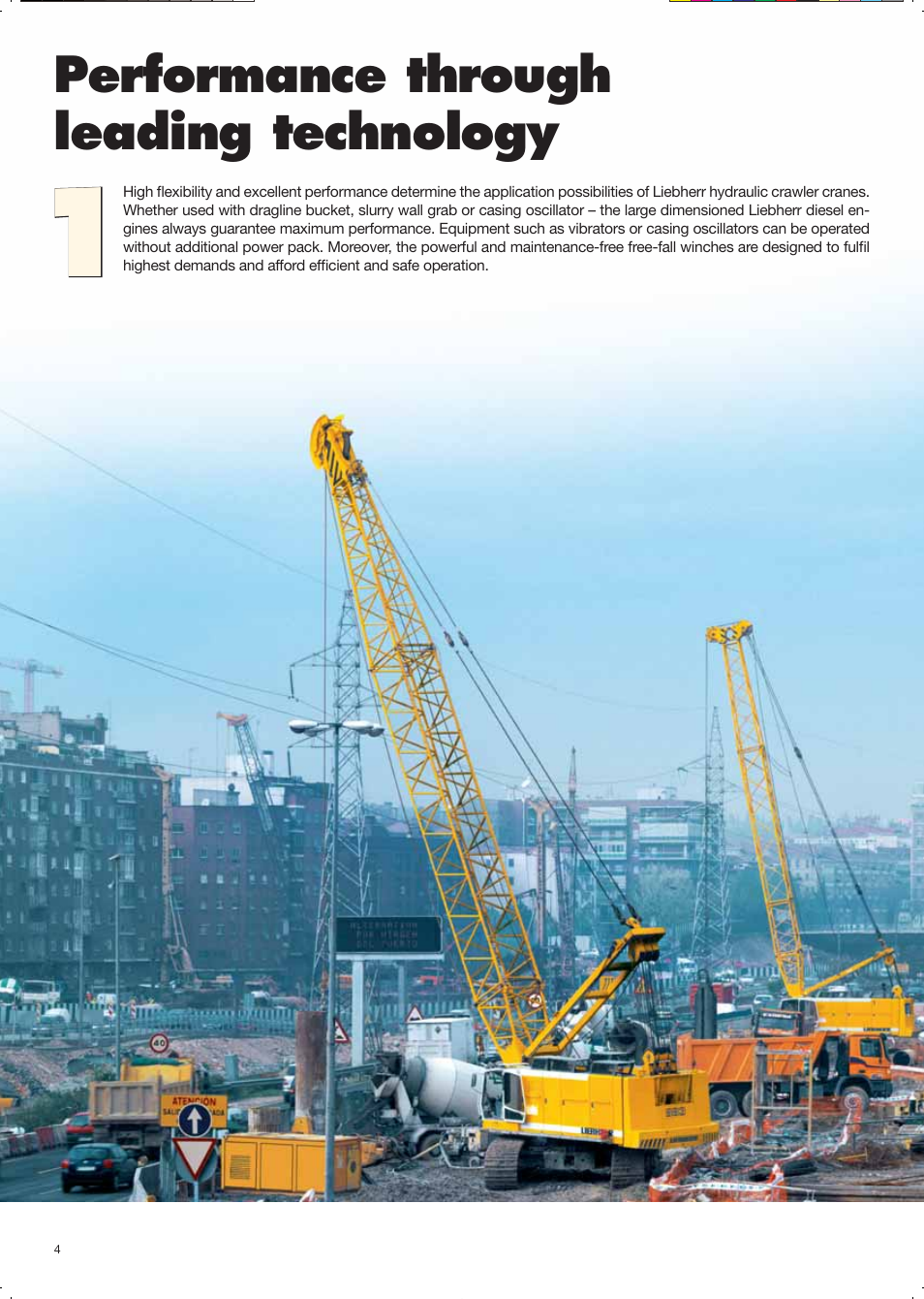 Hydro_montage_engl 4.pdf, Performance through leading technology | Liebherr HS 825 HD Litronic User Manual | Page 4 / 40