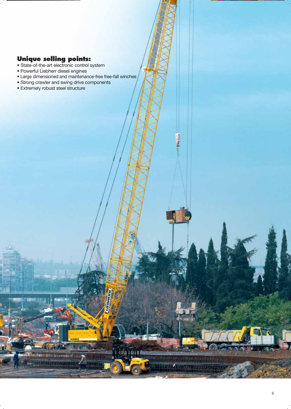 Hydro_montage_engl 5.pdf, Unique selling points | Liebherr HS 825 HD Litronic User Manual | Page 5 / 40