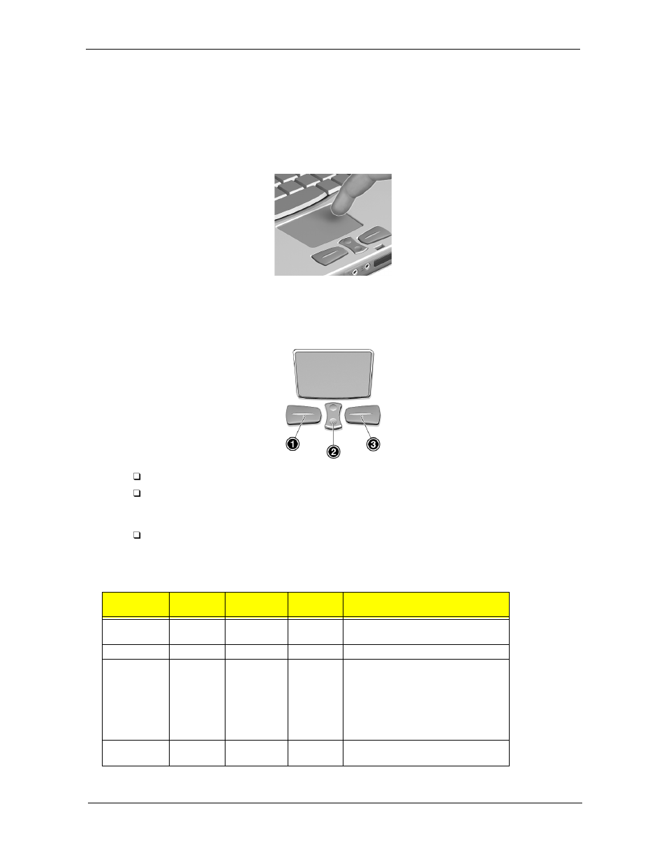 Touchpad, Touchpad basics | Acer 350 User Manual | Page 21 / 128