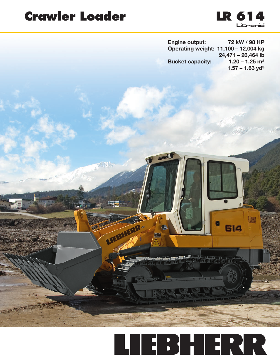 Liebherr LR 614 Litronic User Manual | 8 pages