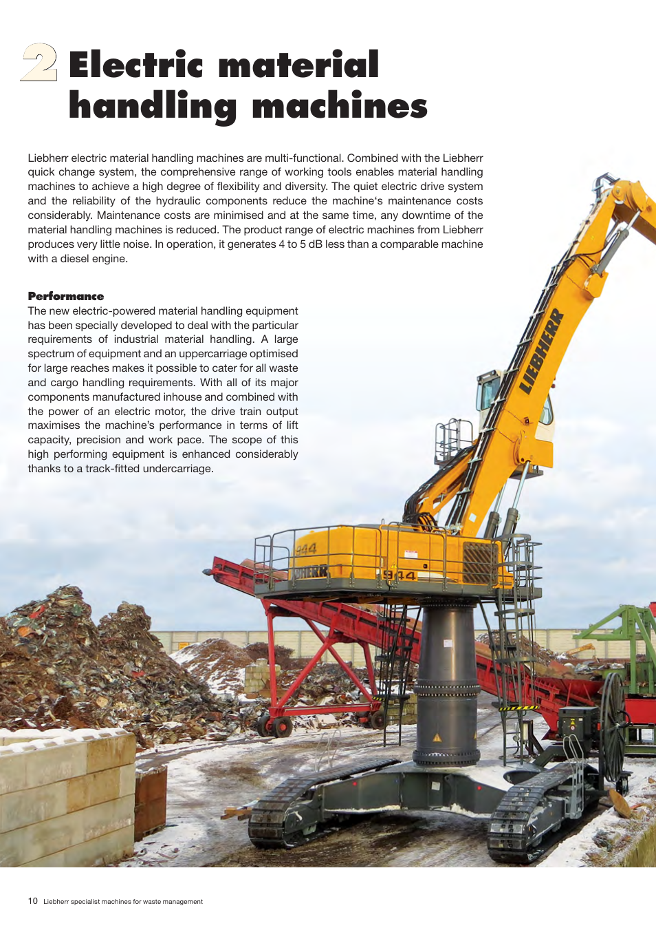 Electric material handling machines | Liebherr A 944 C HD Litronic Material Handler User Manual | Page 10 / 32