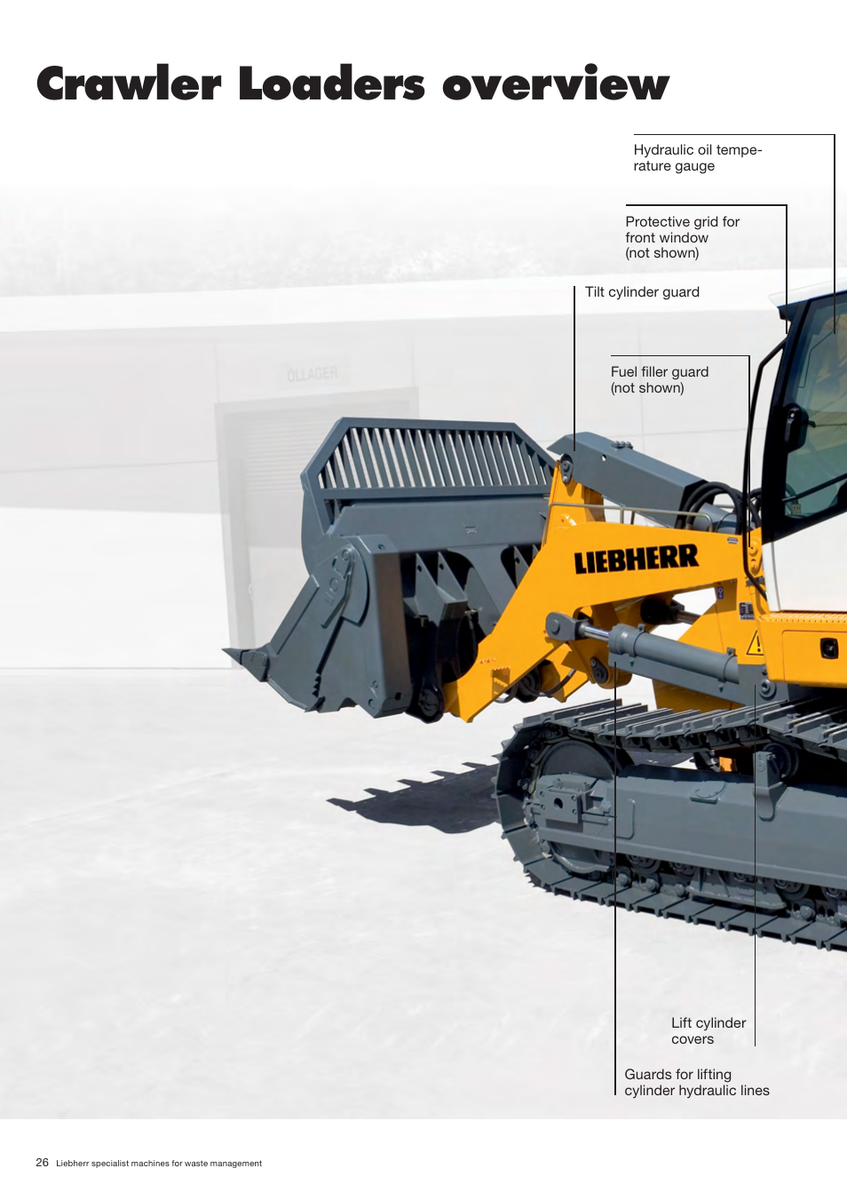 Crawler loaders overview | Liebherr A 944 C HD Litronic Material Handler User Manual | Page 26 / 32