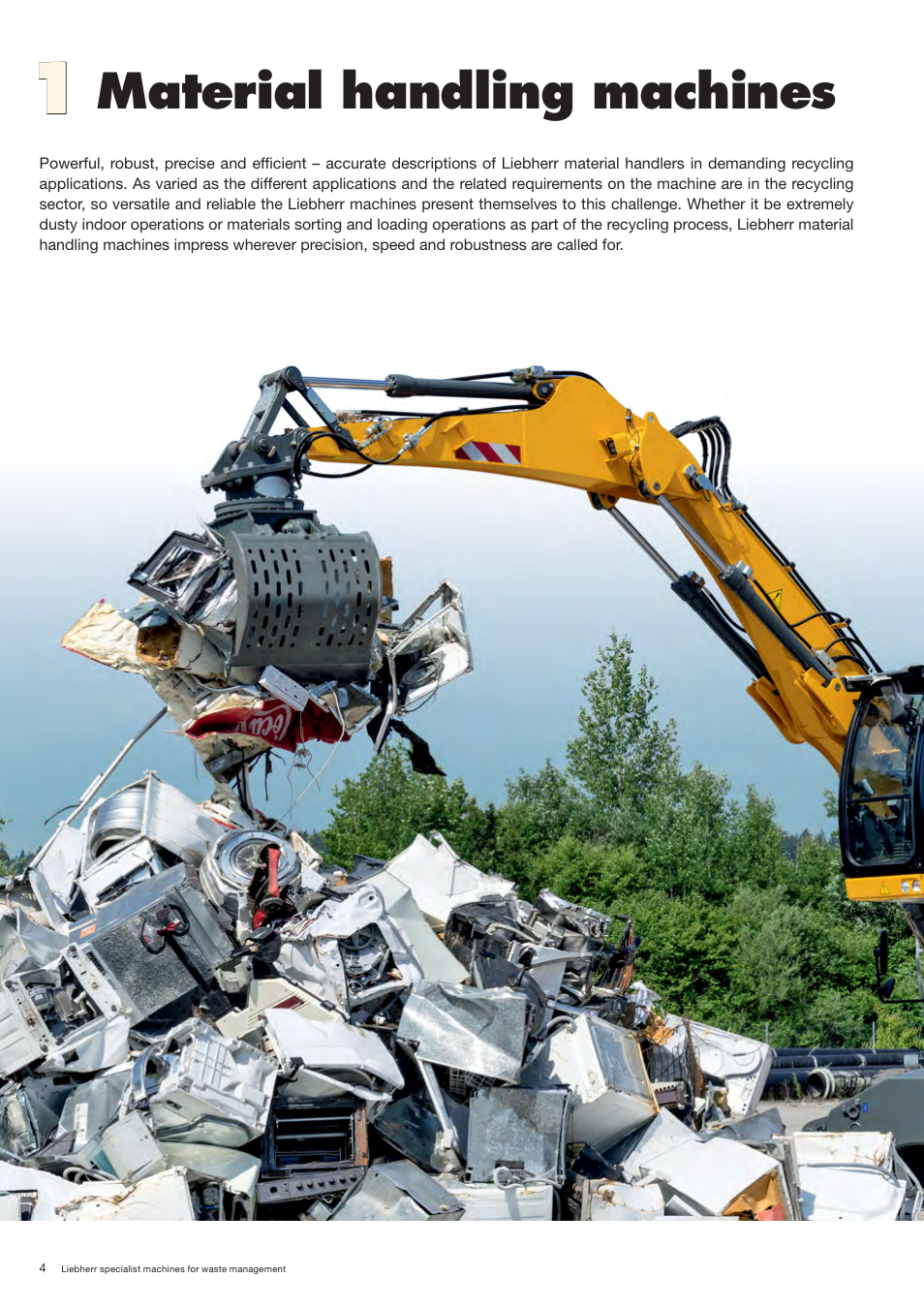 Material handling machines | Liebherr A 944 C HD Litronic Material Handler User Manual | Page 4 / 32