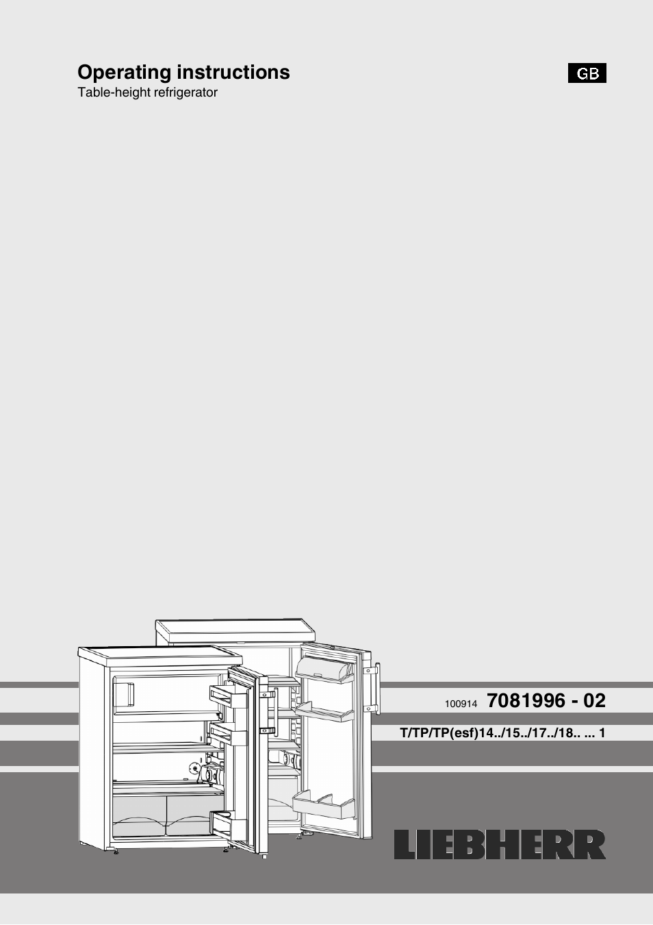 Liebherr TPesf 1710 Comfort User Manual | 12 pages