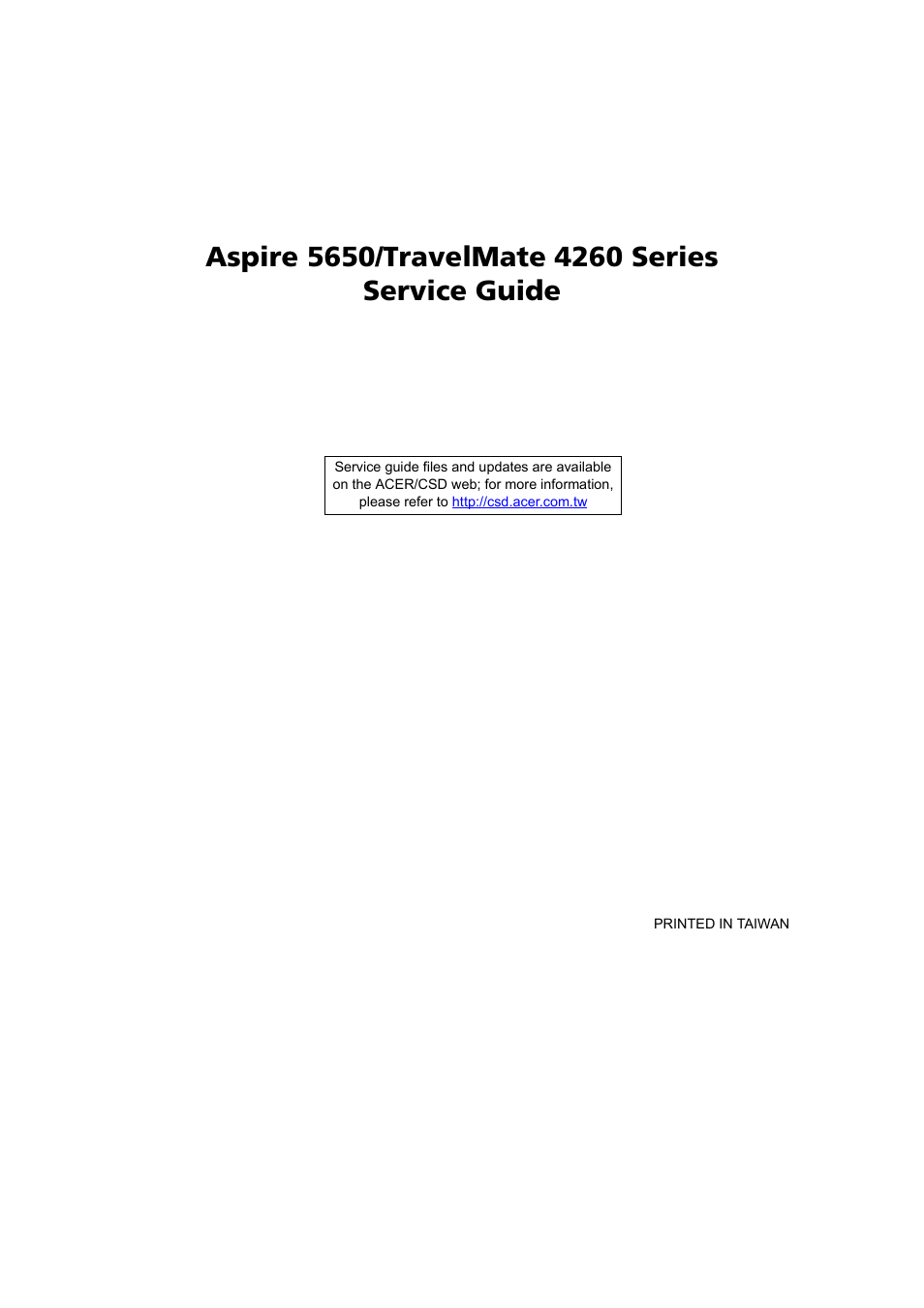 Acer 4260 User Manual | 117 pages