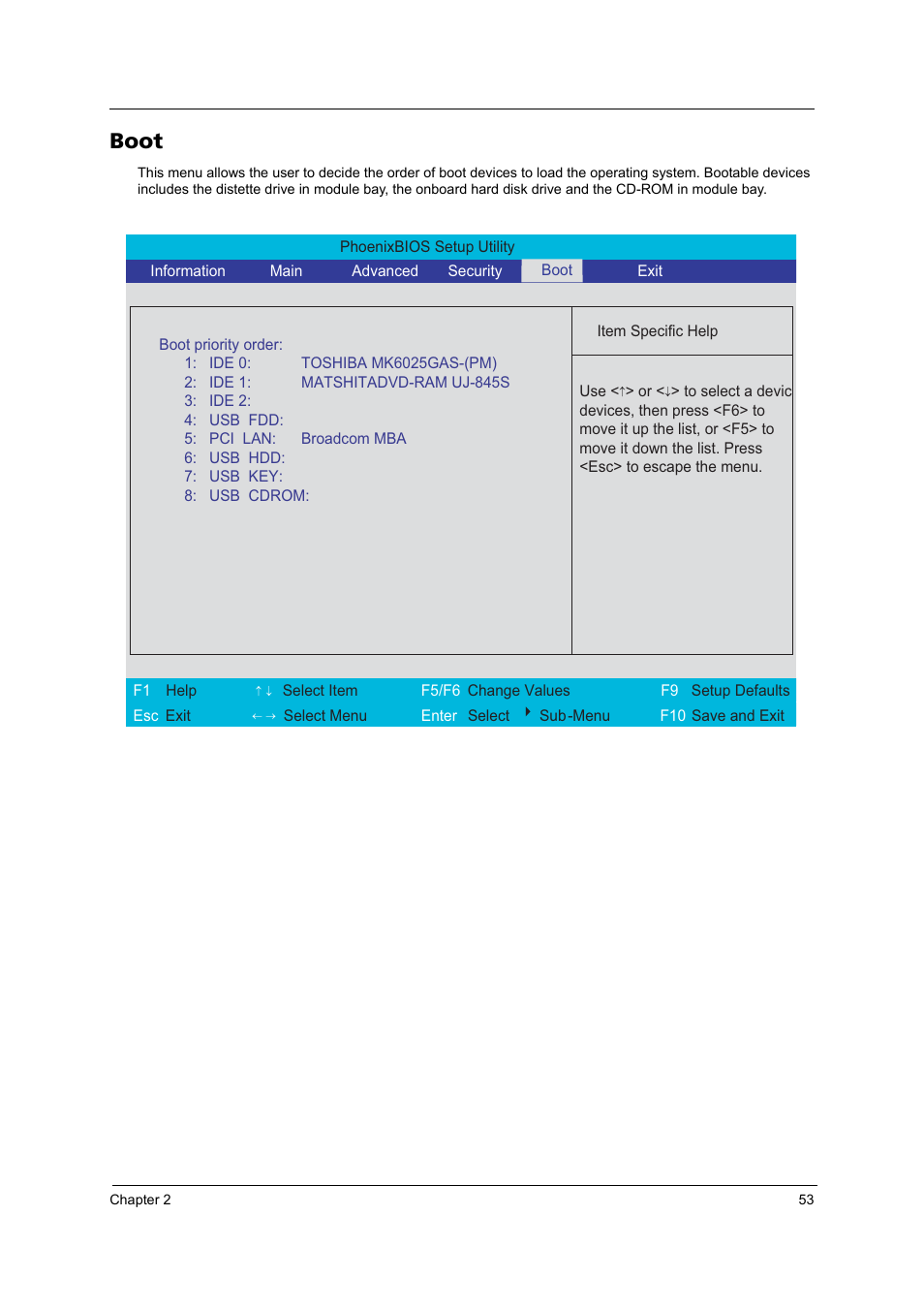 Boot | Acer 4260 User Manual | Page 59 / 117
