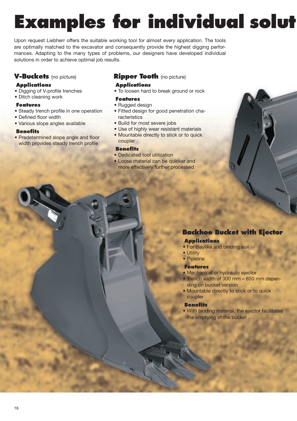 Examples for individual solutions | Liebherr Face shovel User Manual | Page 16 / 40