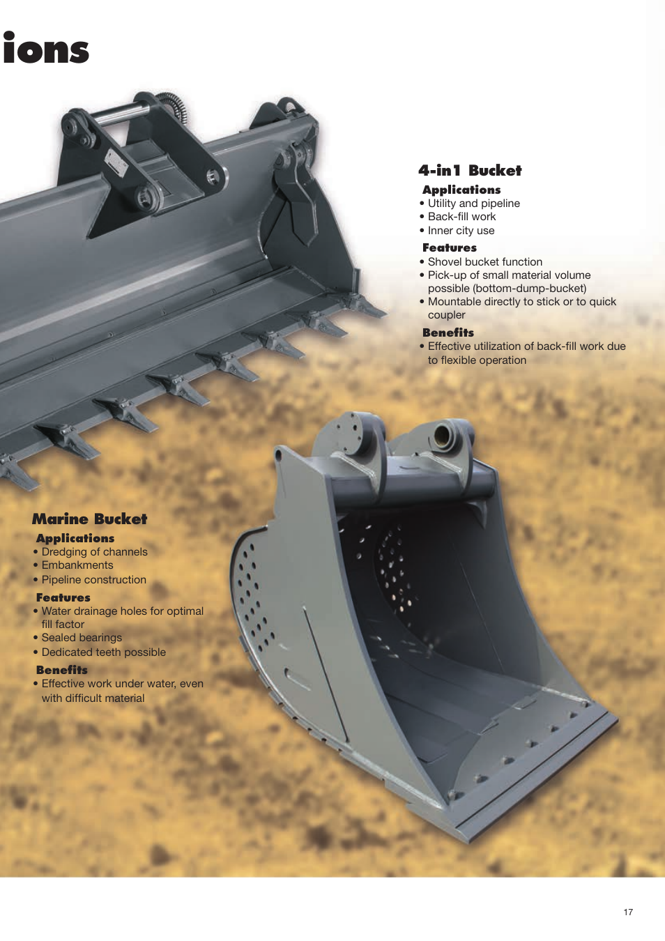 Examples for individual solutions | Liebherr Face shovel User Manual | Page 17 / 40