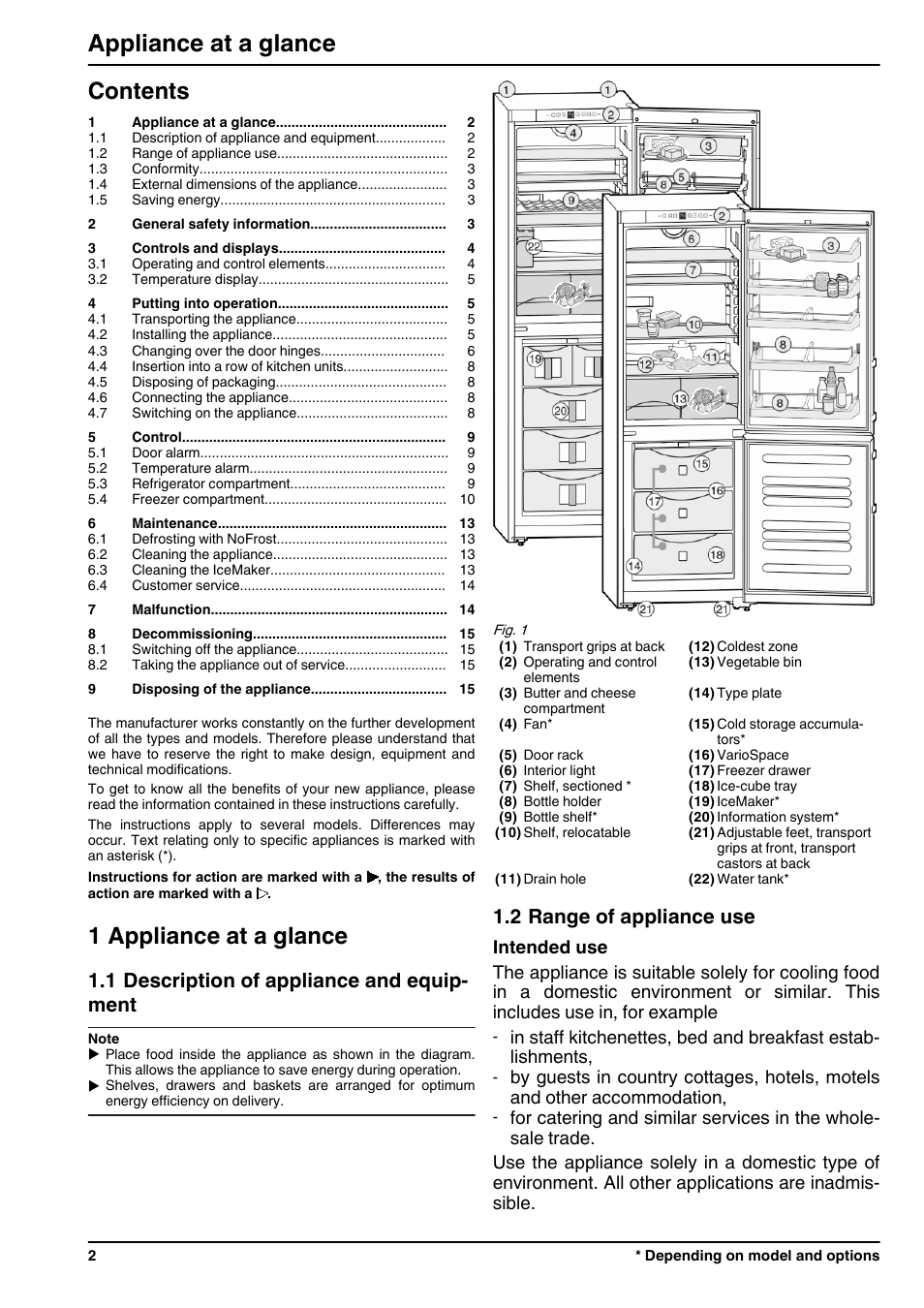 Liebherr CNPesf 3913 Comfort NoFrost User Manual | Page 2 / 16
