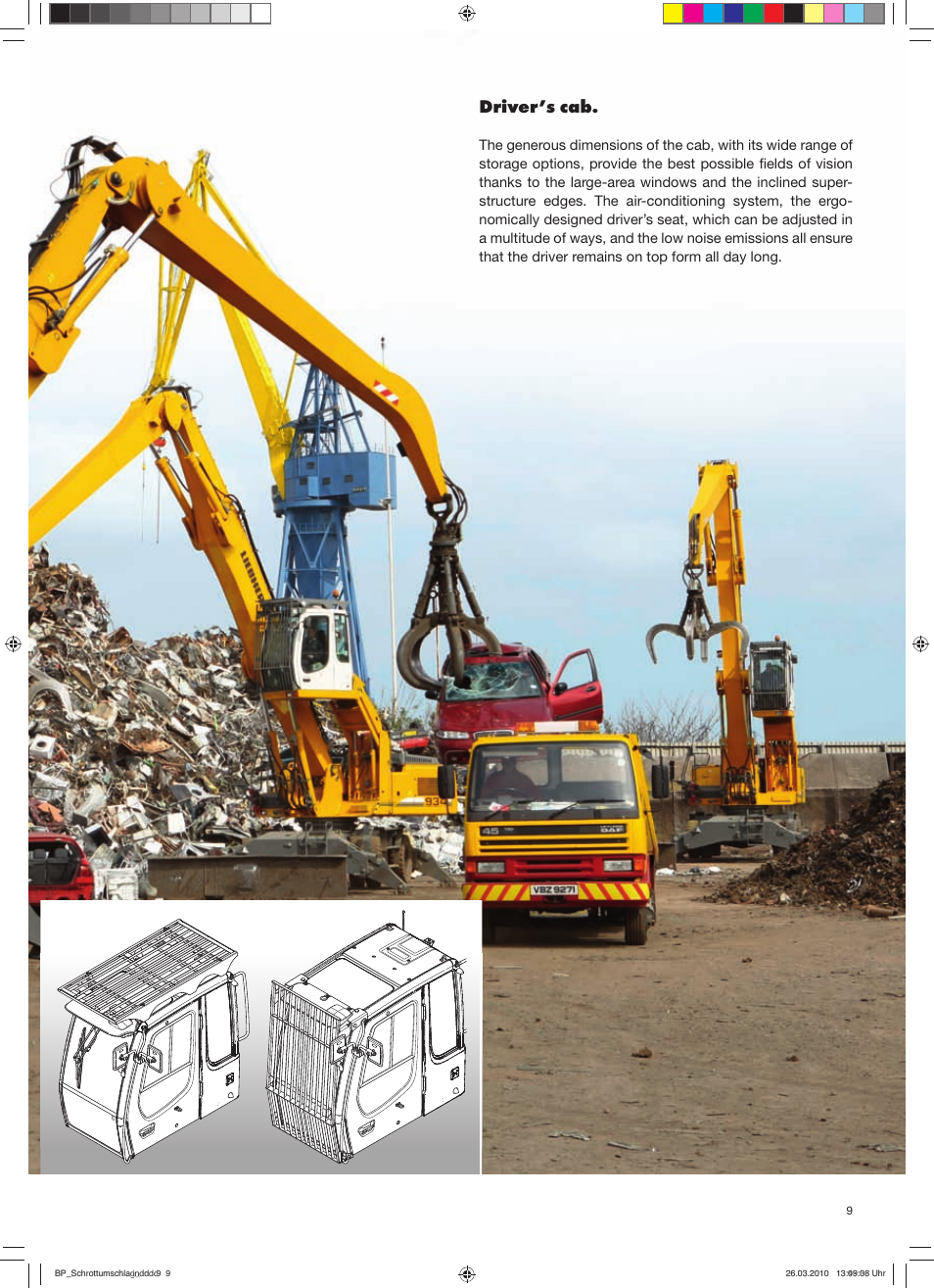 Driver’s cab | Liebherr R 944 C Litronic Material Handler User Manual | Page 9 / 12