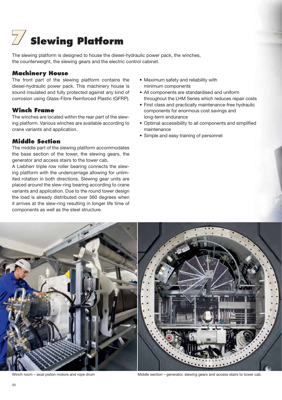 Slewing platform | Liebherr LHM 420 User Manual | Page 20 / 36