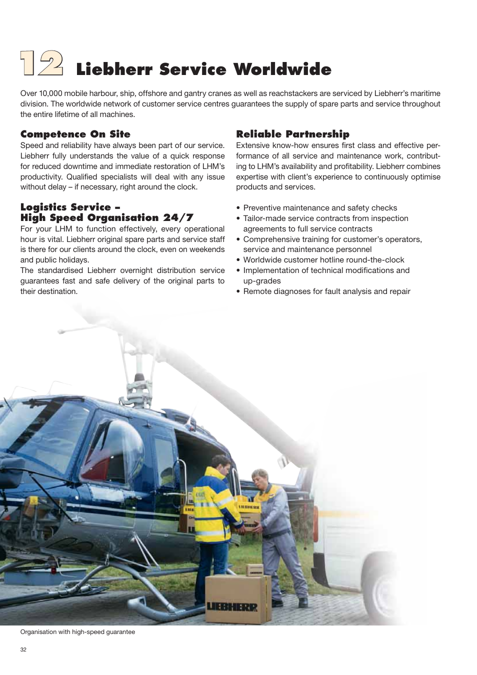 Liebherr service worldwide | Liebherr LHM 420 User Manual | Page 32 / 36