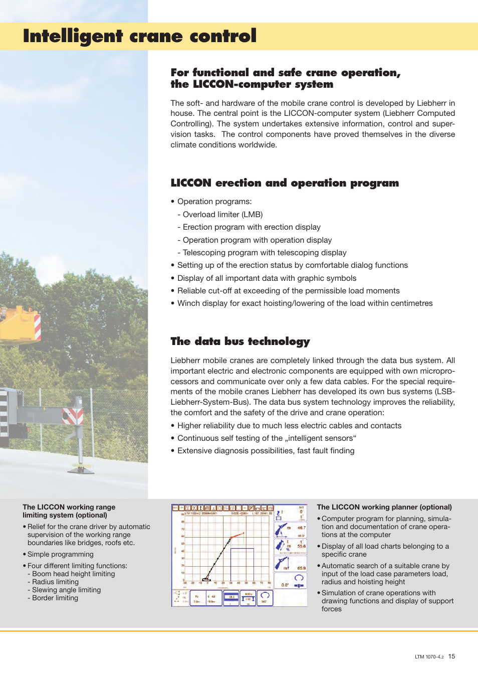 Intelligent crane control, Liccon erection and operation program, The data bus technology | Liebherr LTM 1070-4.2 User Manual | Page 15 / 16