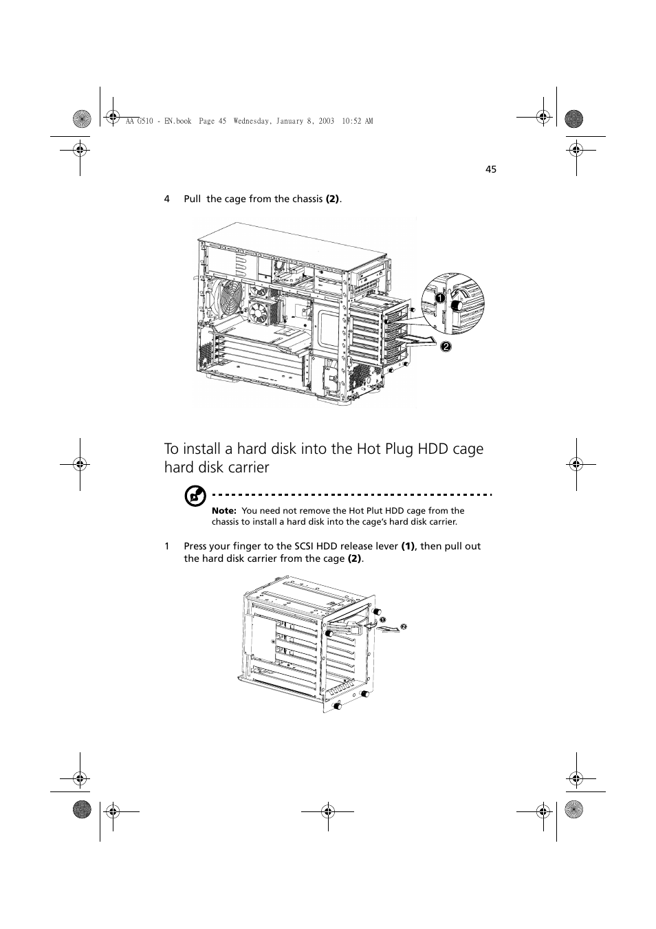 Acer Altos G510 series User Manual | Page 55 / 134