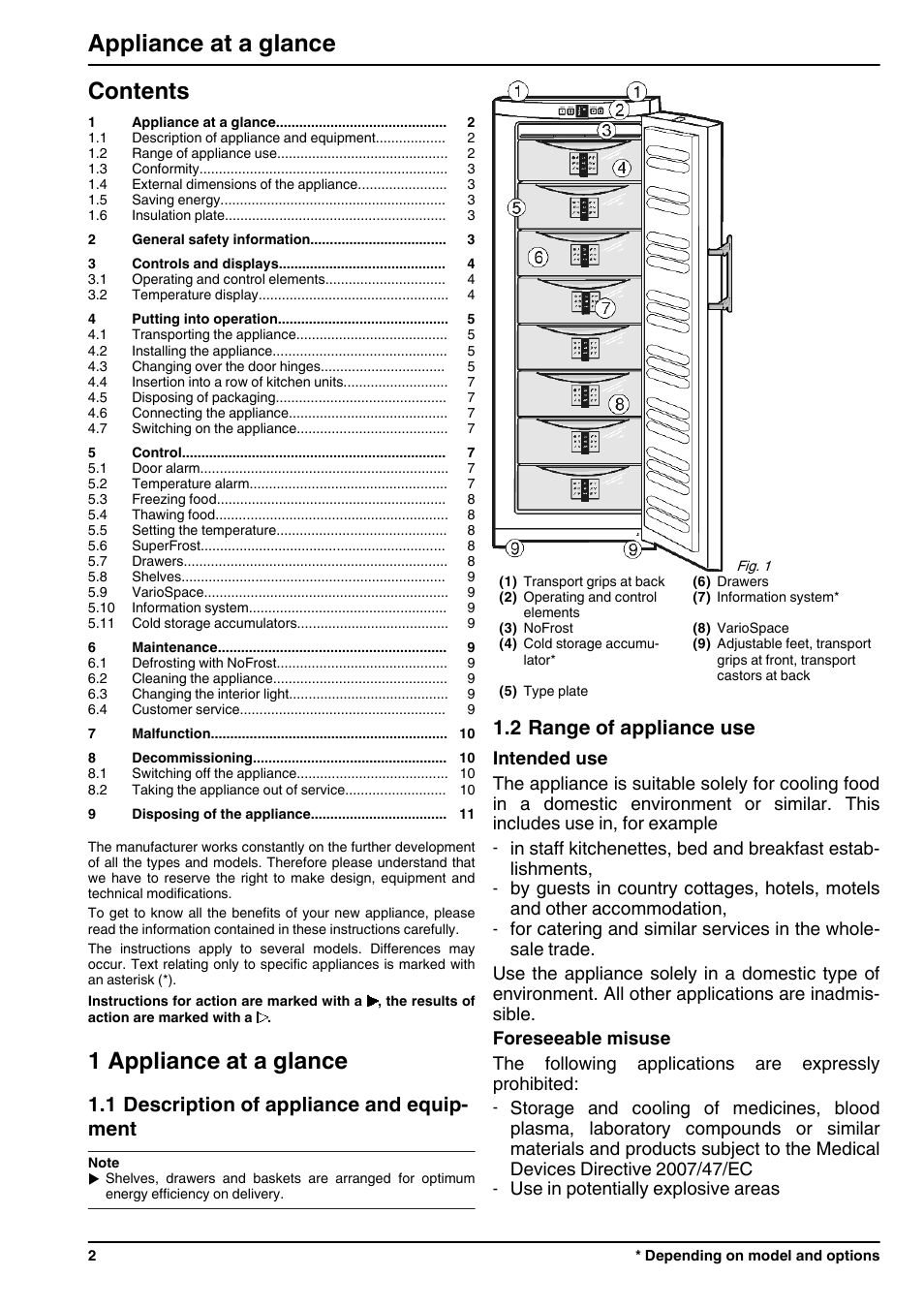 Liebherr GN 4113 Comfort NoFrost User Manual | Page 2 / 12