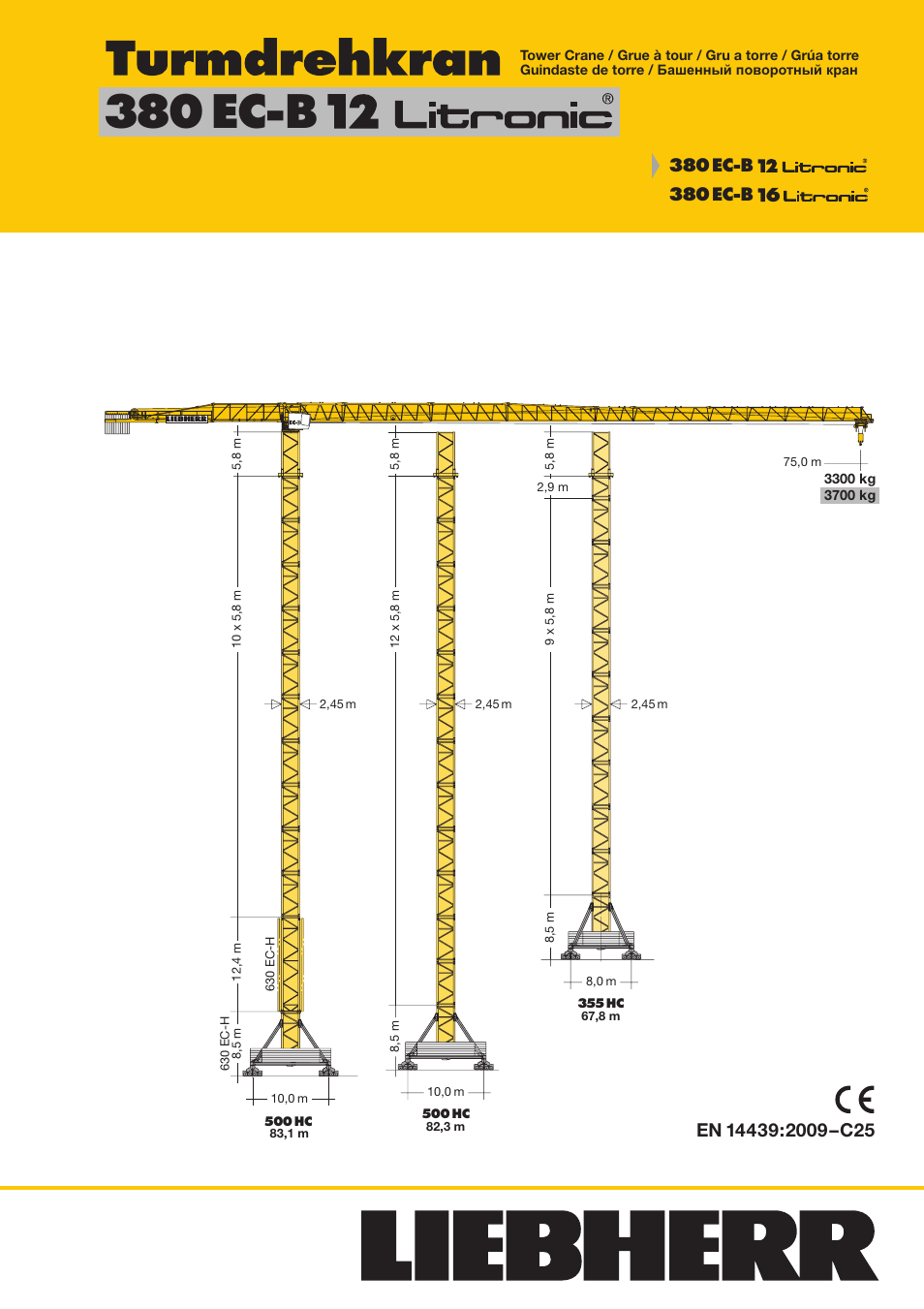Liebherr 380 EC-B 12 Litronic User Manual | 8 pages