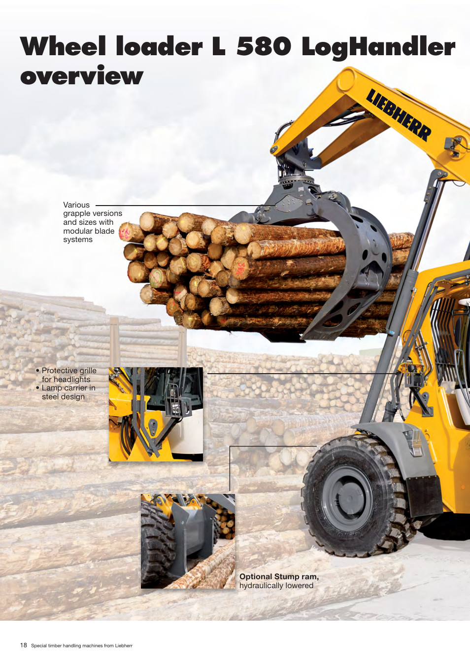 Wheel loader l 580 loghandler overview | Liebherr LH 80 C Litronic User Manual | Page 18 / 56