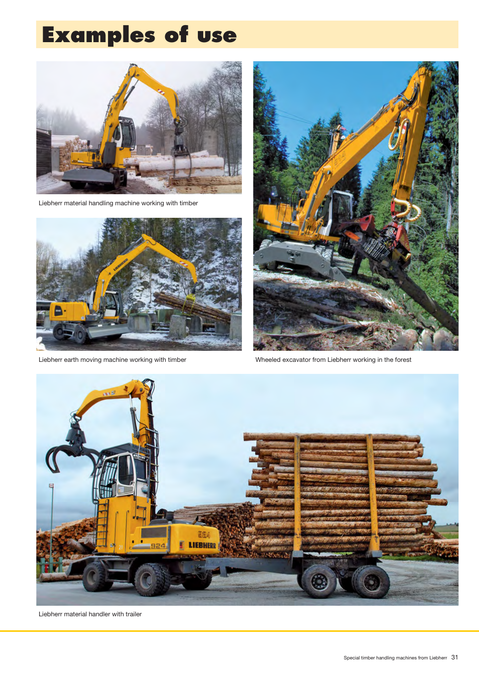 Examples of use | Liebherr LH 80 C Litronic User Manual | Page 31 / 56