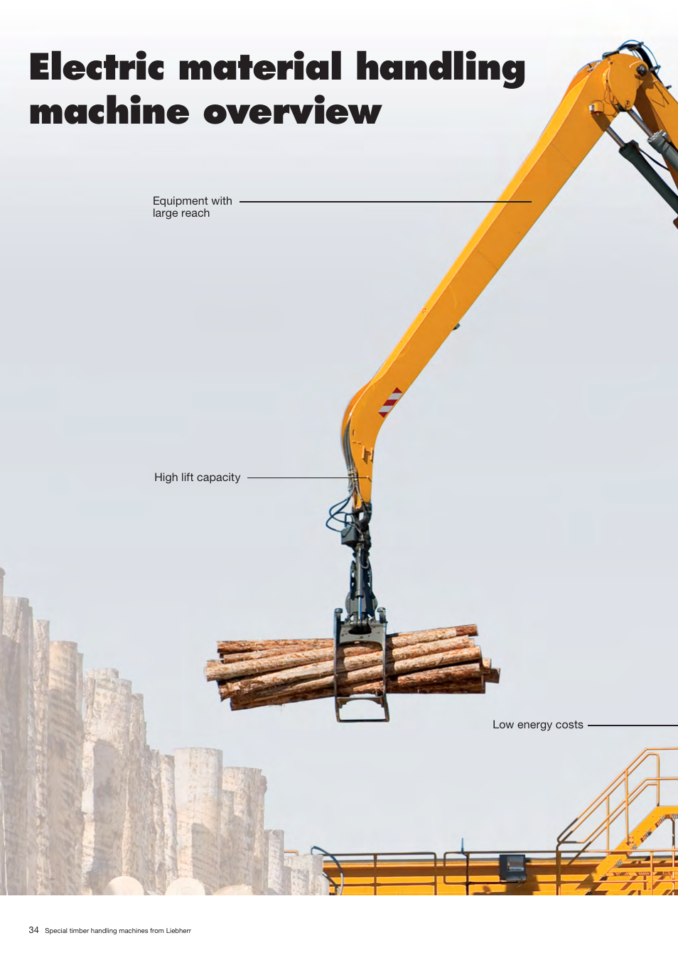 Electric material handling machine overview | Liebherr LH 80 C Litronic User Manual | Page 34 / 56