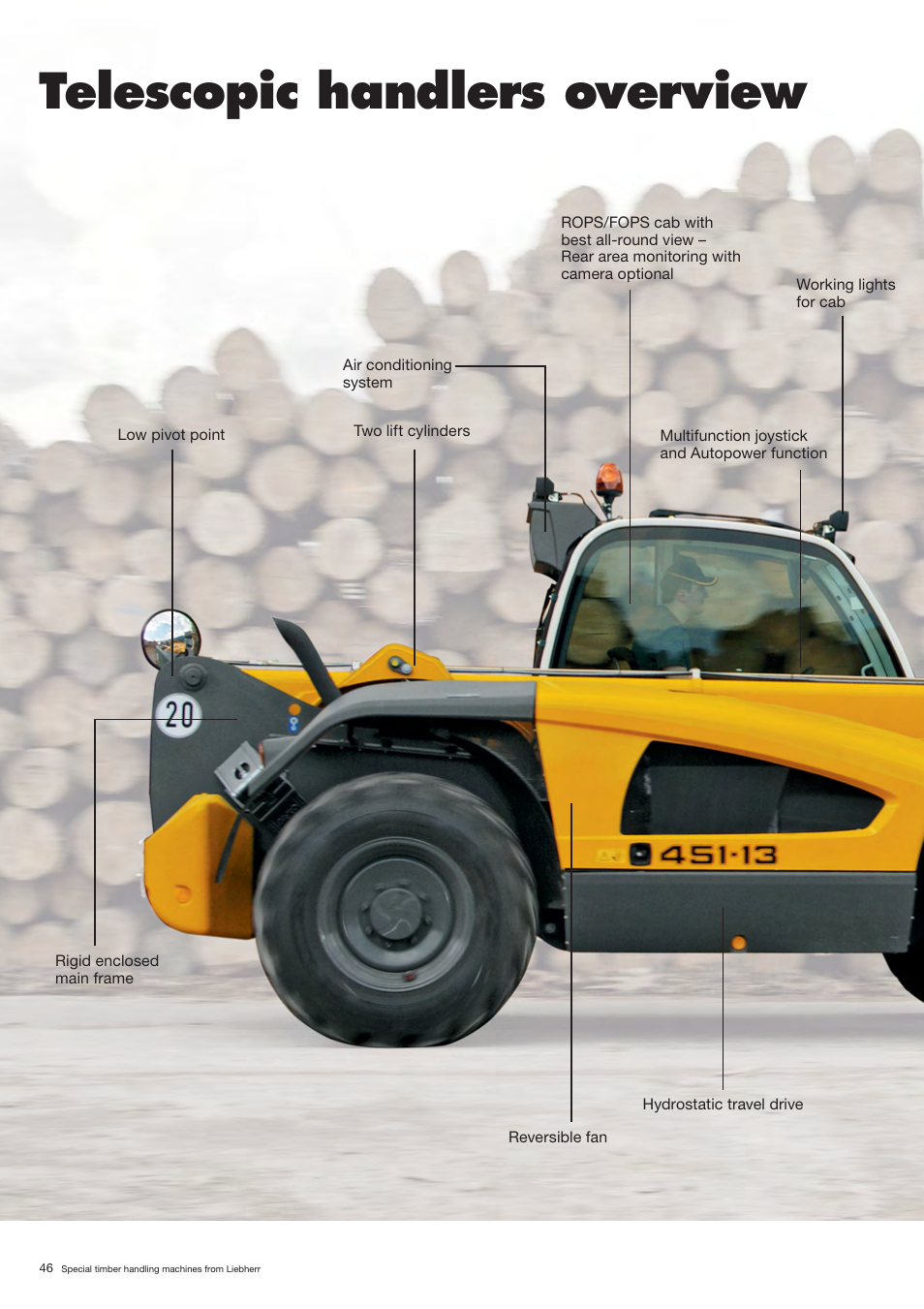 Telescopic handlers overview | Liebherr LH 80 C Litronic User Manual | Page 46 / 56