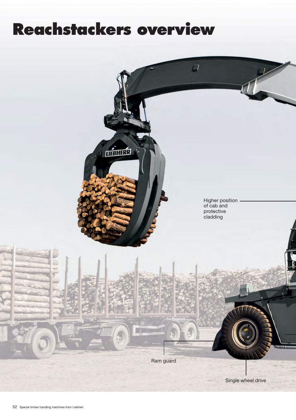 Reachstackers overview | Liebherr LH 80 C Litronic User Manual | Page 52 / 56