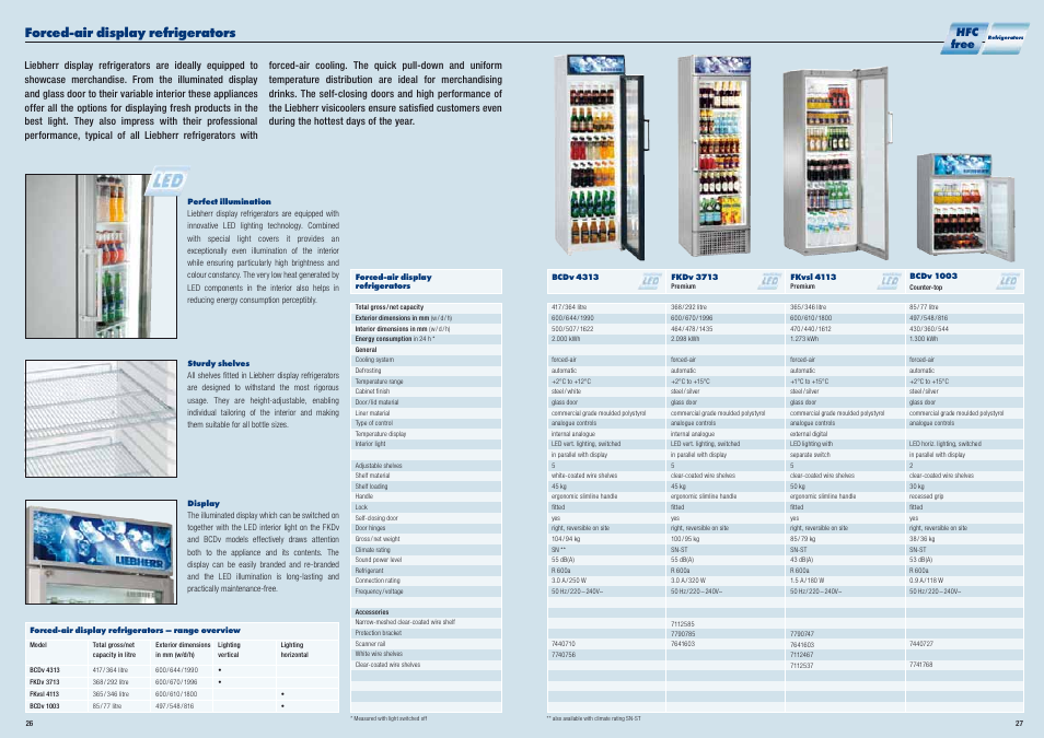 Forced-air display refrigerators, Hfc free | Liebherr WKt 5552 GrandCru User Manual | Page 14 / 51