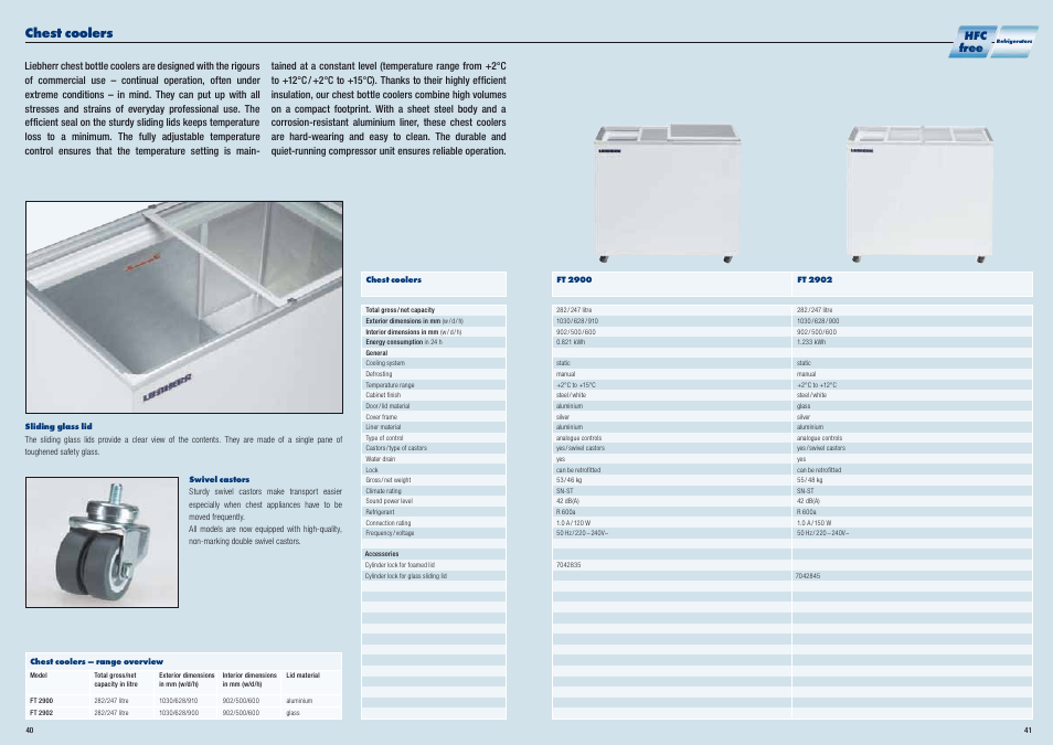 Chest coolers, Hfc free | Liebherr WKt 5552 GrandCru User Manual | Page 21 / 51