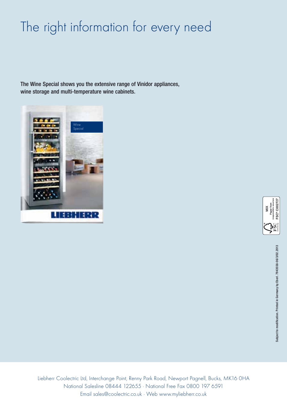 The right information for every need | Liebherr WKt 5552 GrandCru User Manual | Page 51 / 51