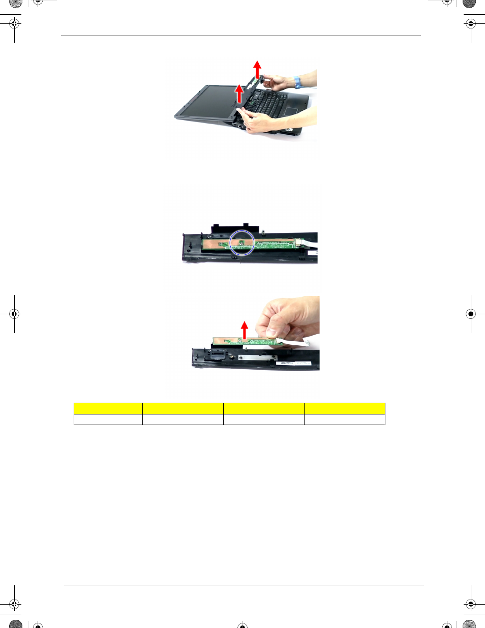 Removing the keyboard | Acer 5320 User Manual | Page 86 / 182