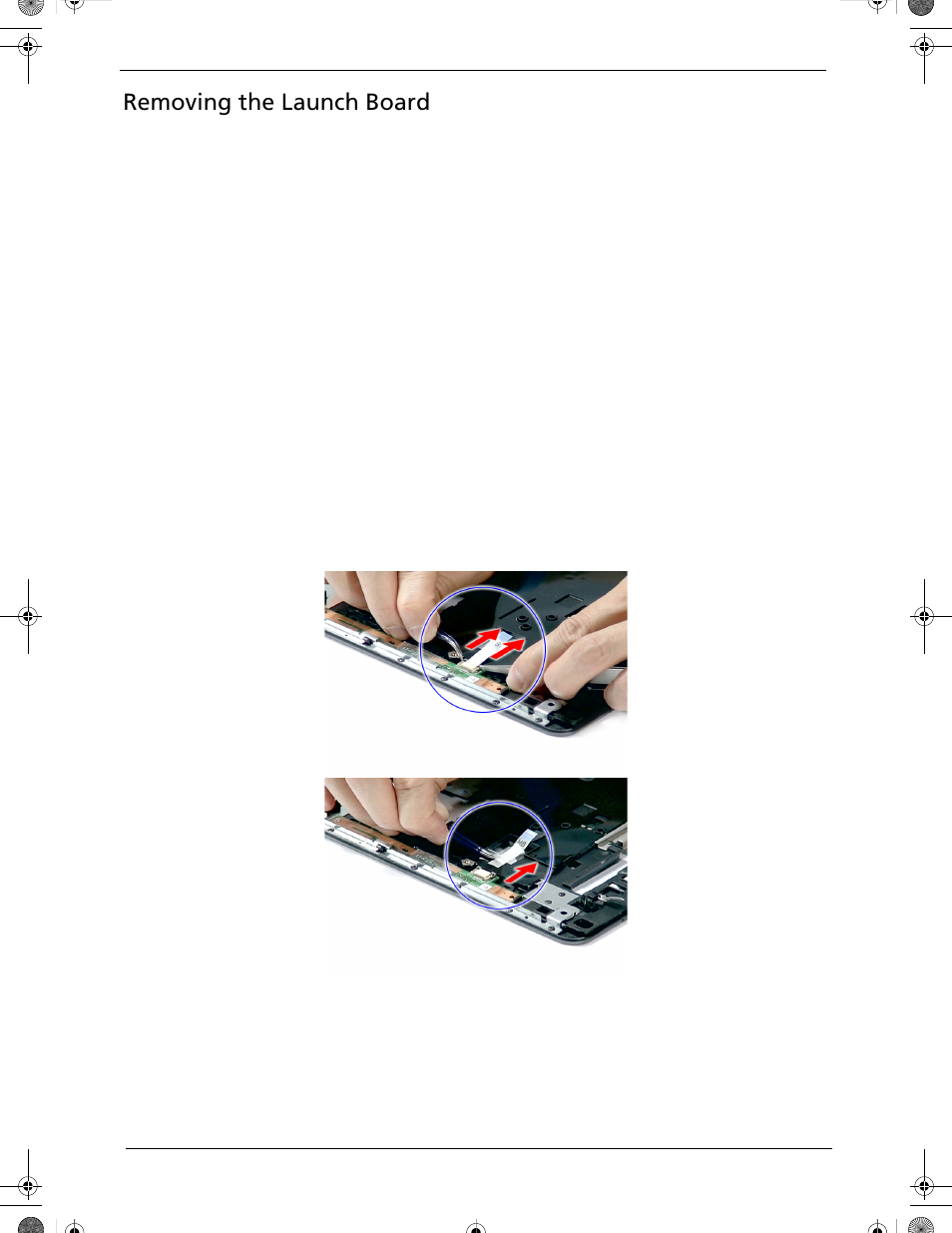 Removing the launch board | Acer 5320 User Manual | Page 94 / 182
