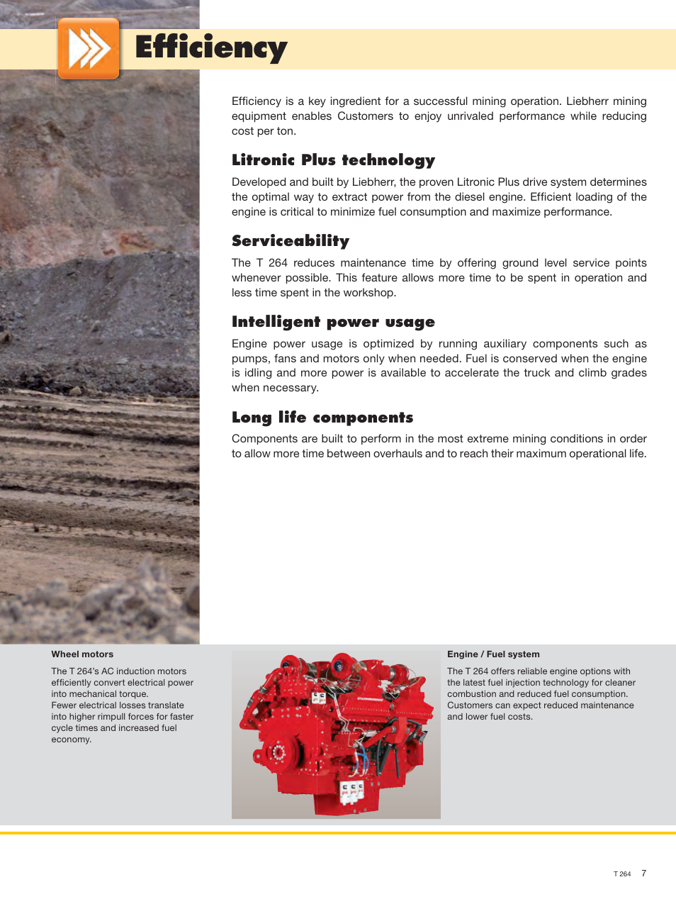 Efﬁ ciency | Liebherr T 264 User Manual | Page 7 / 24