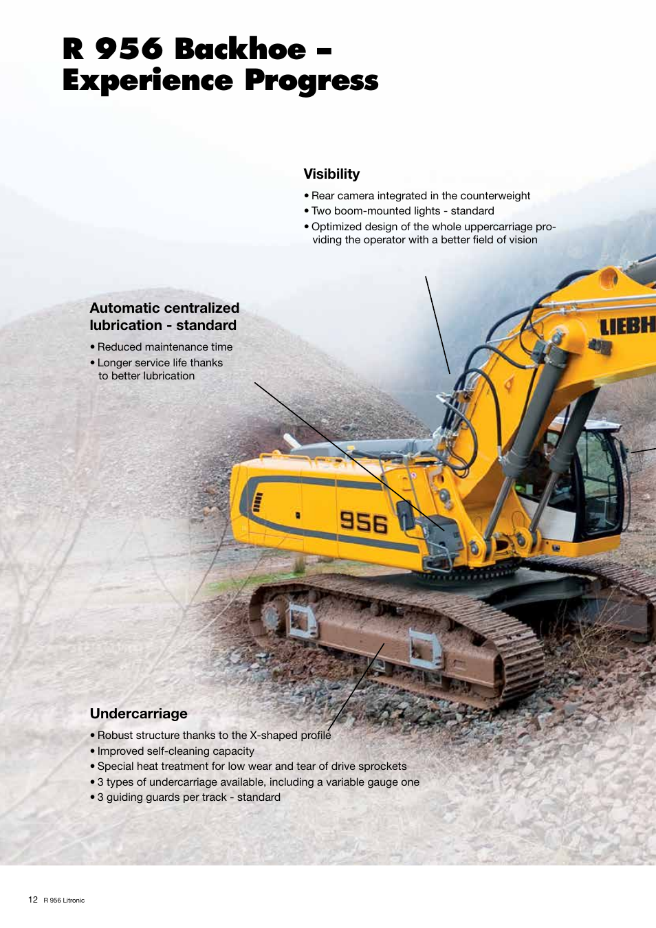 R 956 backhoe – experience progress | Liebherr R 956 User Manual | Page 12 / 40