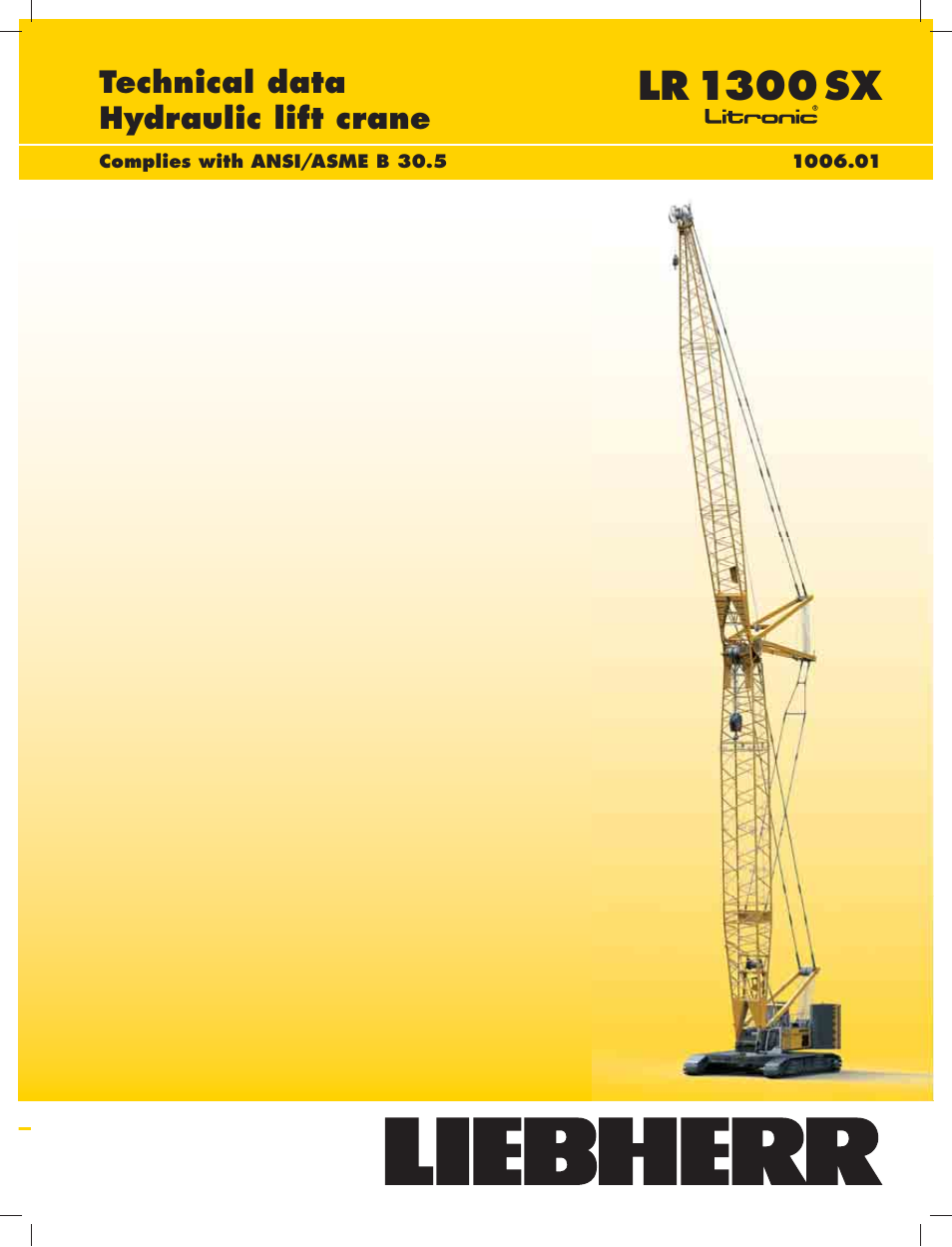 Liebherr LR 1300 User Manual | 24 pages