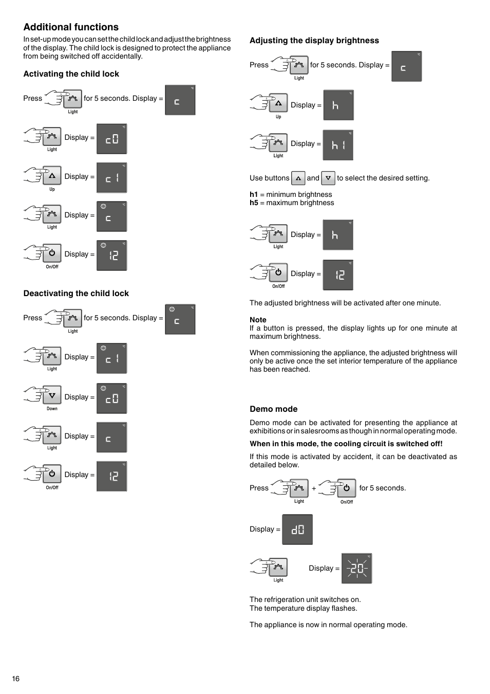 Additional functions | Liebherr WKb 3212 Vinothek User Manual | Page 6 / 11