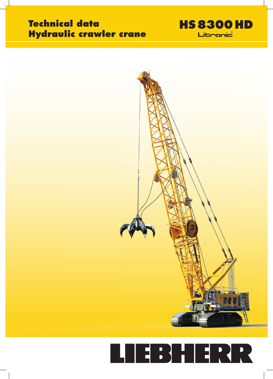 Liebherr HS 8300 HD Hybrid User Manual | 16 pages