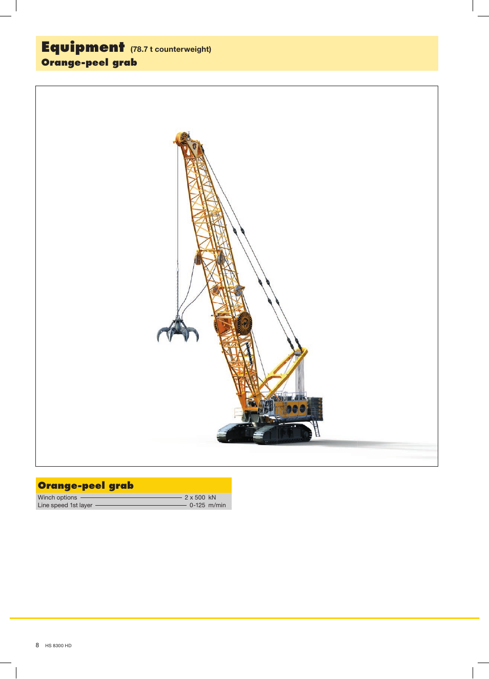 Equipment | Liebherr HS 8300 HD Hybrid User Manual | Page 8 / 16