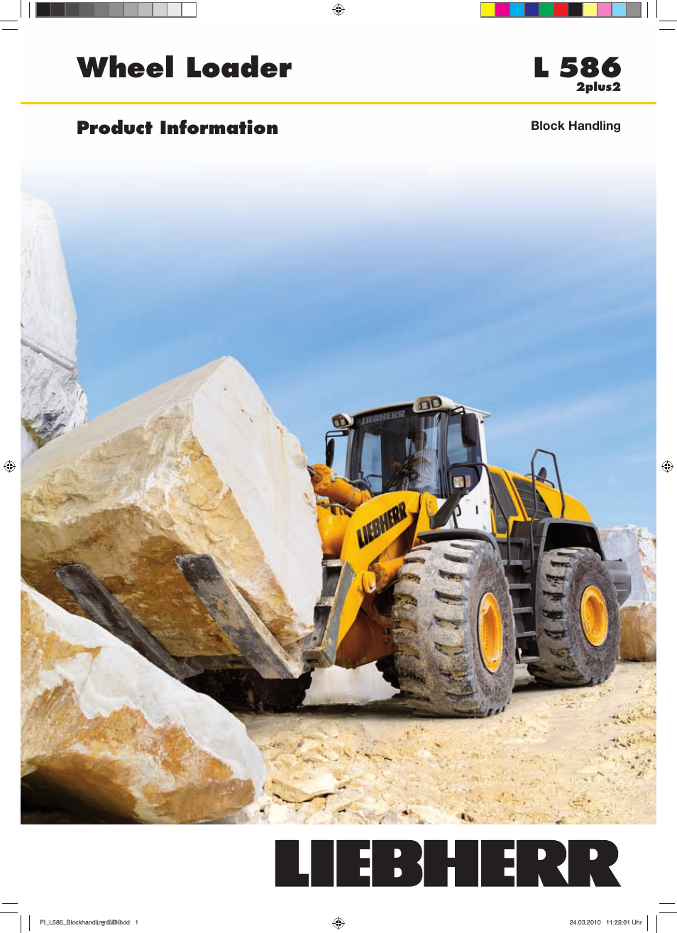 Liebherr L 586 User Manual | 8 pages