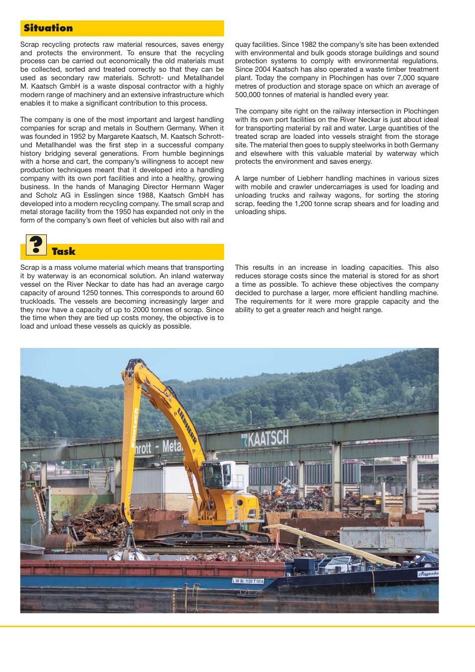 Situation task | Liebherr LH 120 C Gantry Litronic User Manual | Page 2 / 4