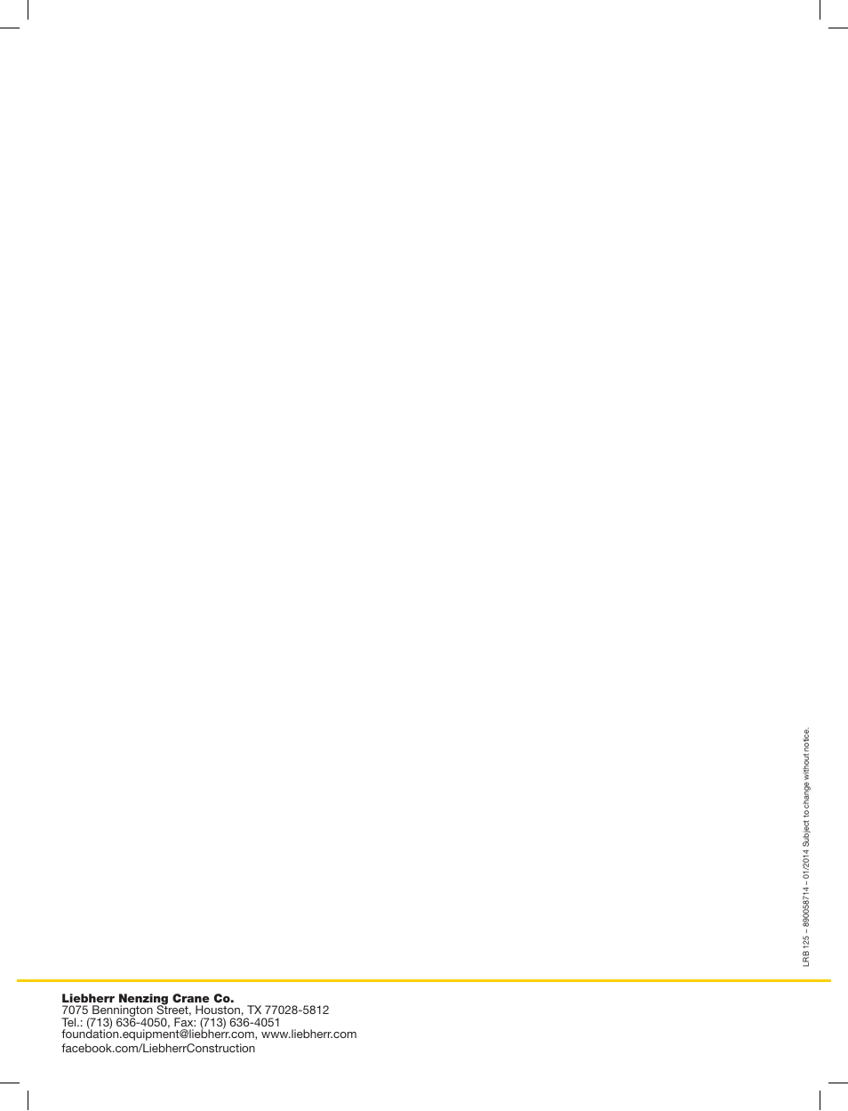 Liebherr LRB 125 XL User Manual | Page 16 / 16