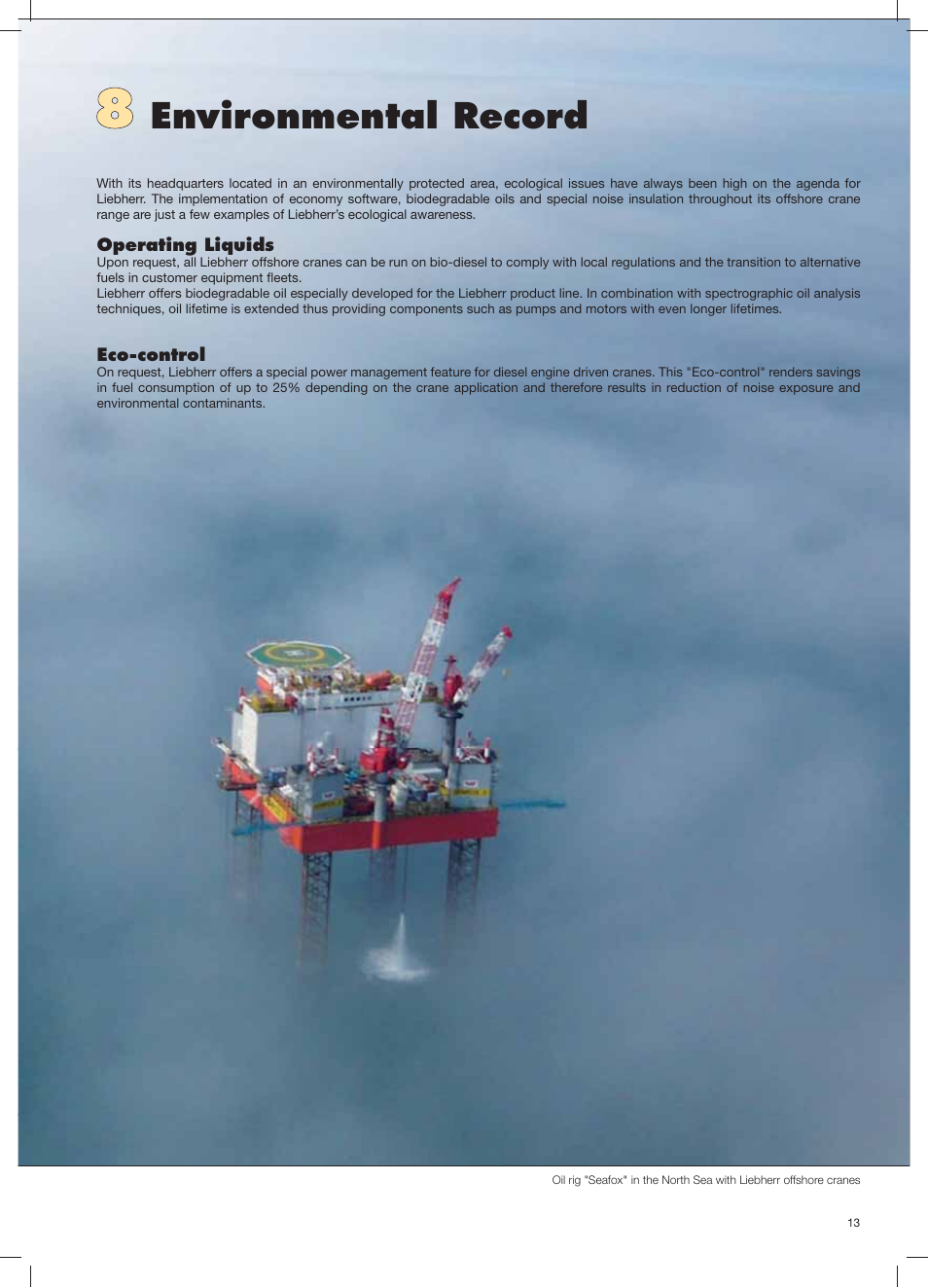 Environmental record | Liebherr BOS 14000 User Manual | Page 13 / 20