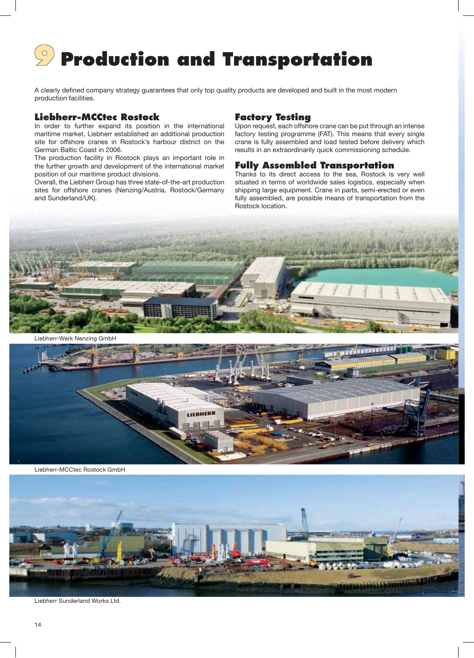 Production and transportation | Liebherr BOS 14000 User Manual | Page 14 / 20