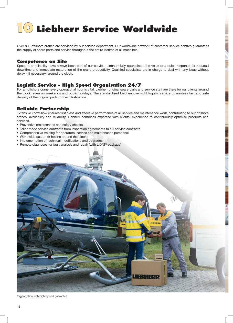 Liebherr service worldwide | Liebherr BOS 14000 User Manual | Page 16 / 20