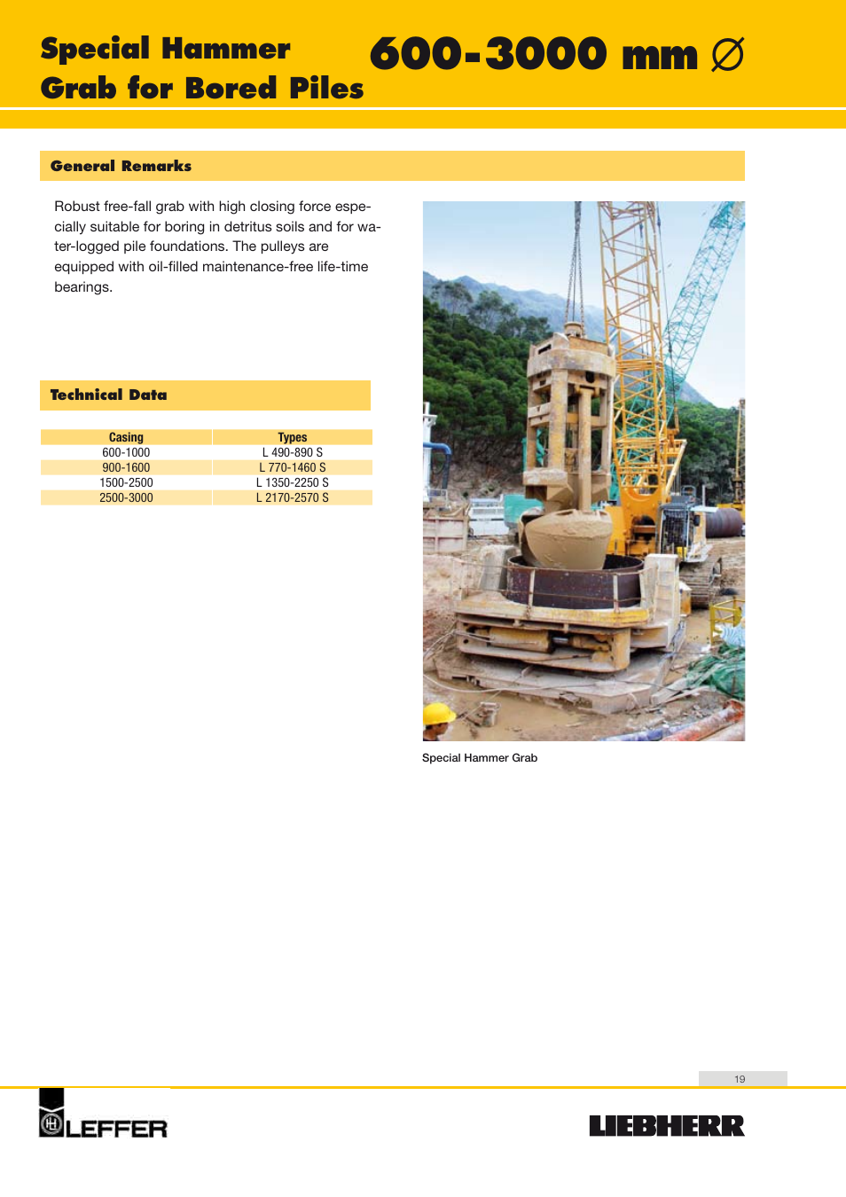 Special hammer grab for bored piles | Liebherr HS 835 HD Litronic User Manual | Page 19 / 32